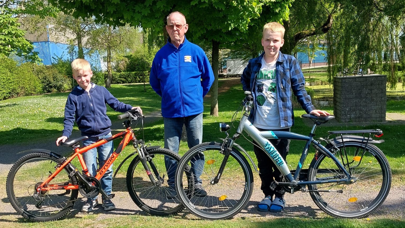 Sem, opa Nico en Lars.