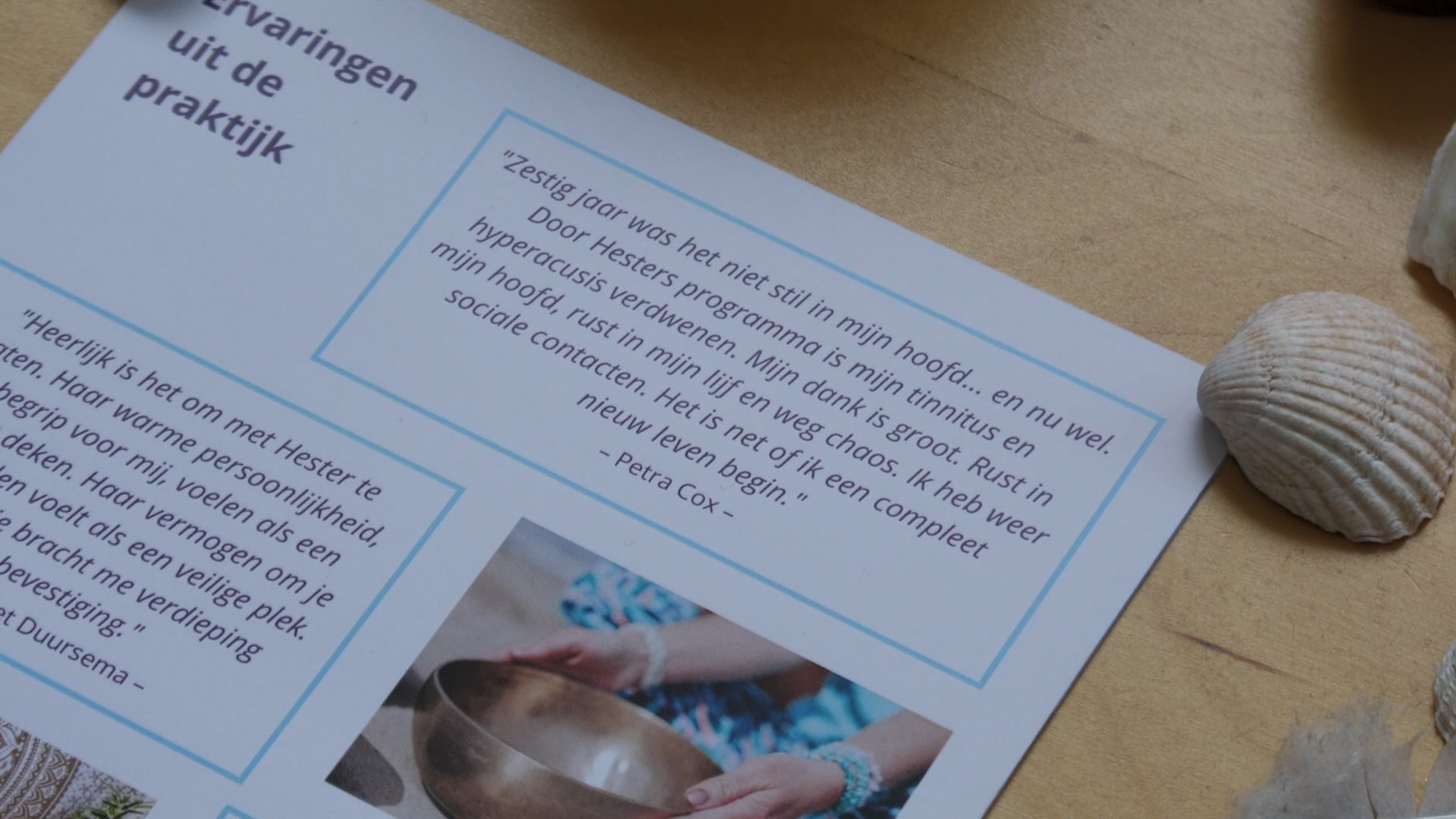 Reactie van een van haar klanten