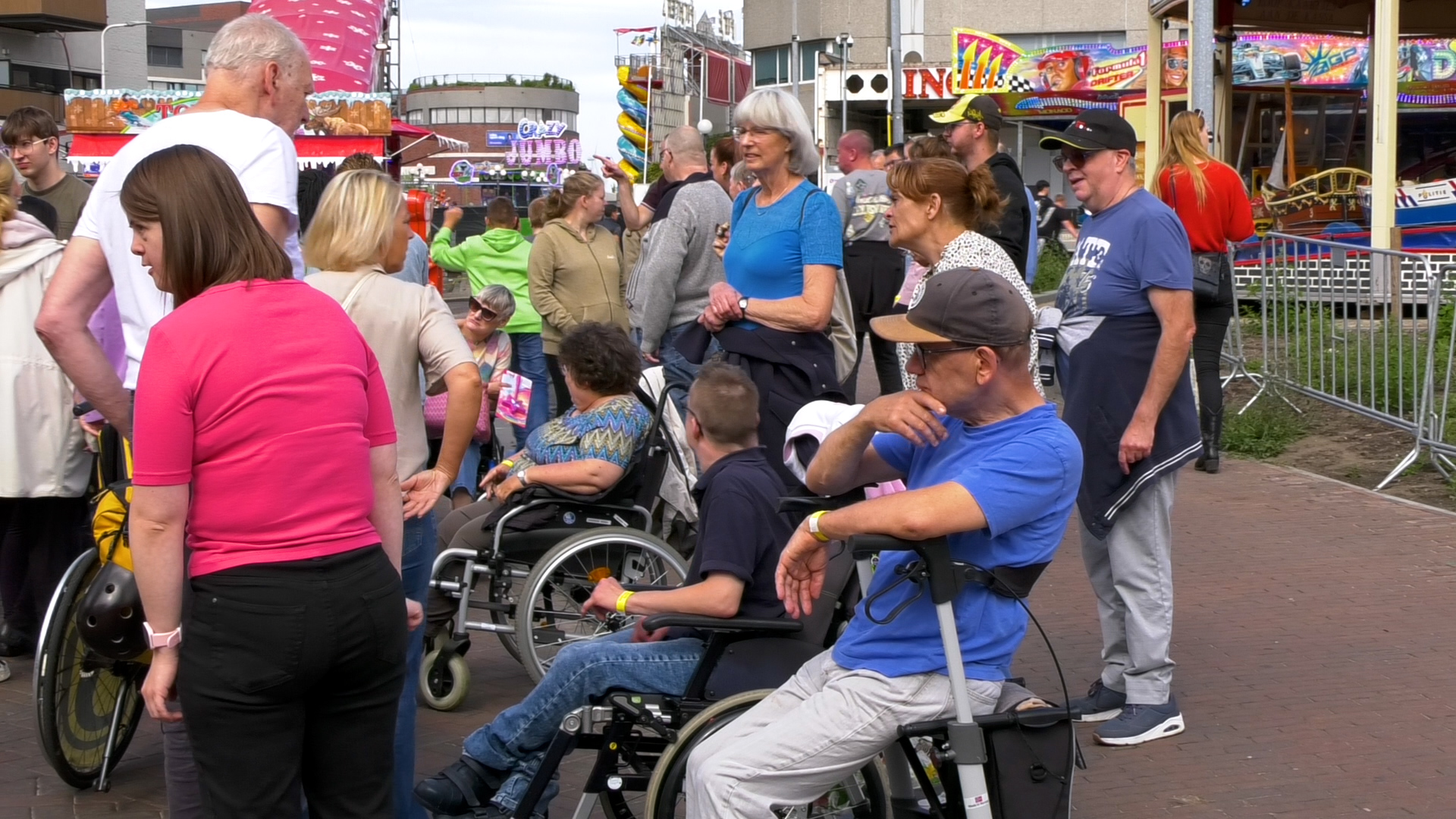 Het was dinsdagmiddag een geslaagde middag op de kermis in Roosendaal.