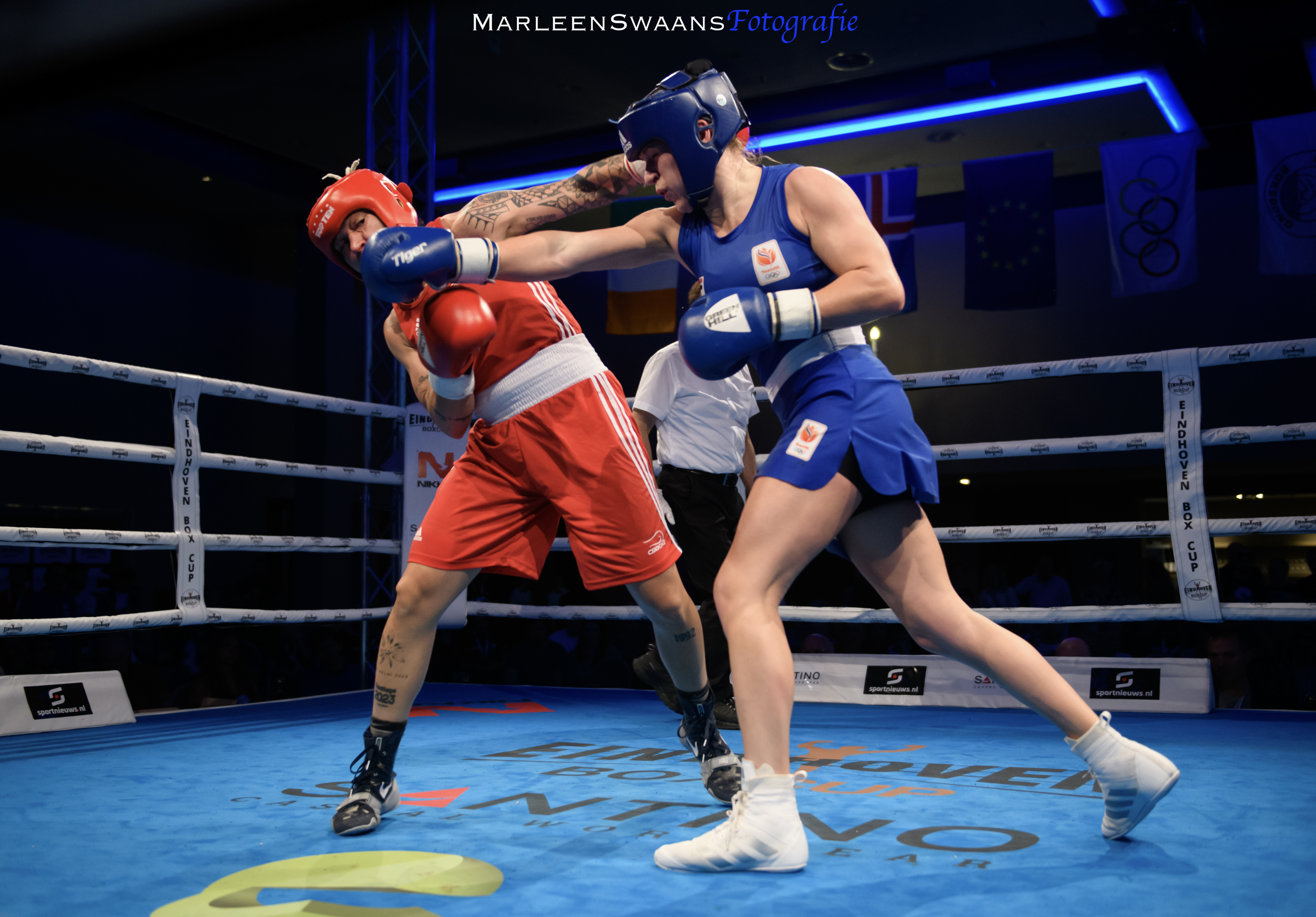 Chelsey Heijnen in actie.