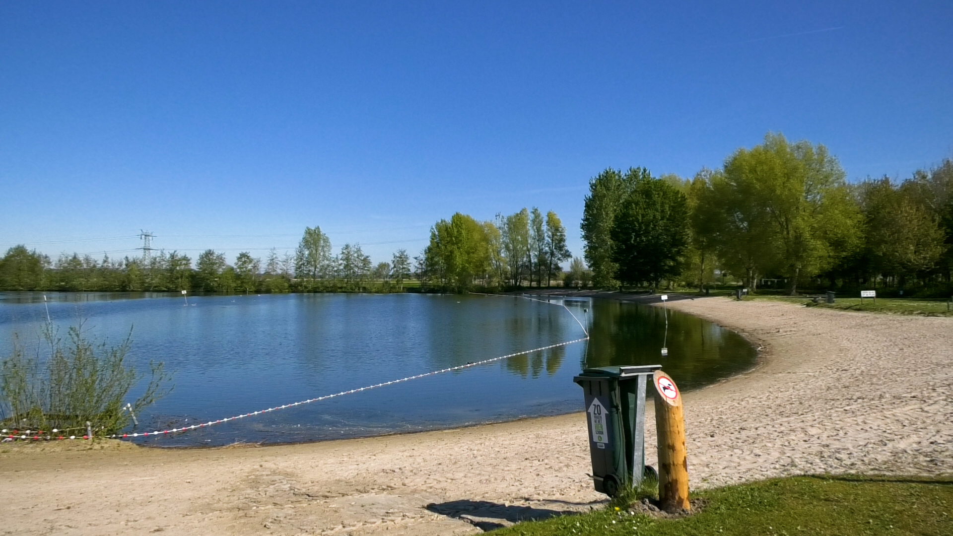 De Westerpolderplas (recreatieplas) in Etten-Leur.